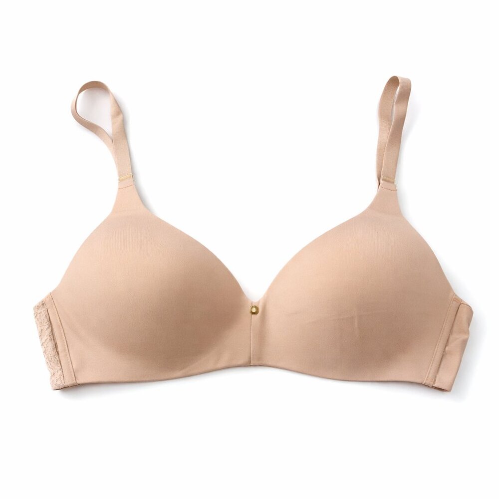 Chantelle Wire Free T-Shirt Bra Beige Smooth Cups Comfort Fit